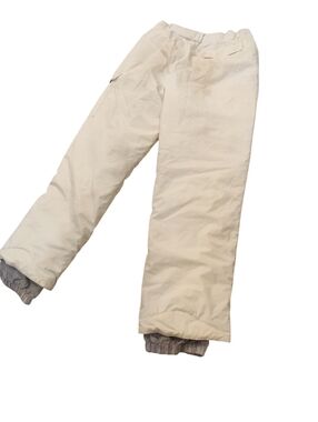 White Sierra Cream Snow/Ski Pants - Insulated Winter Trousers